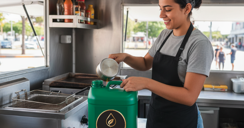 Food truck com descarte de óleo